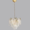 Люстра ODEON LIGHT TEARS HALL ODL24 511 E14 11*40W металл хрусталь стекло, золото прозрачный/ 5049/11